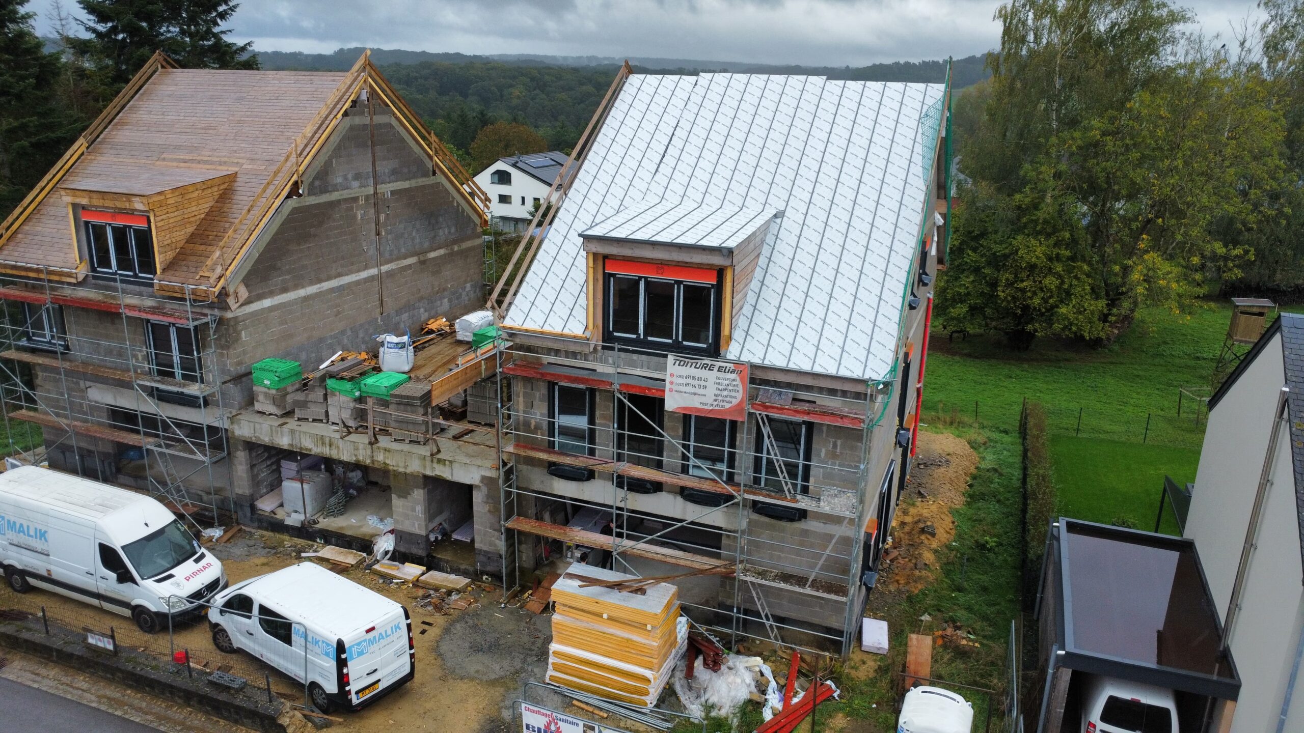 Maison avec nouveau toit